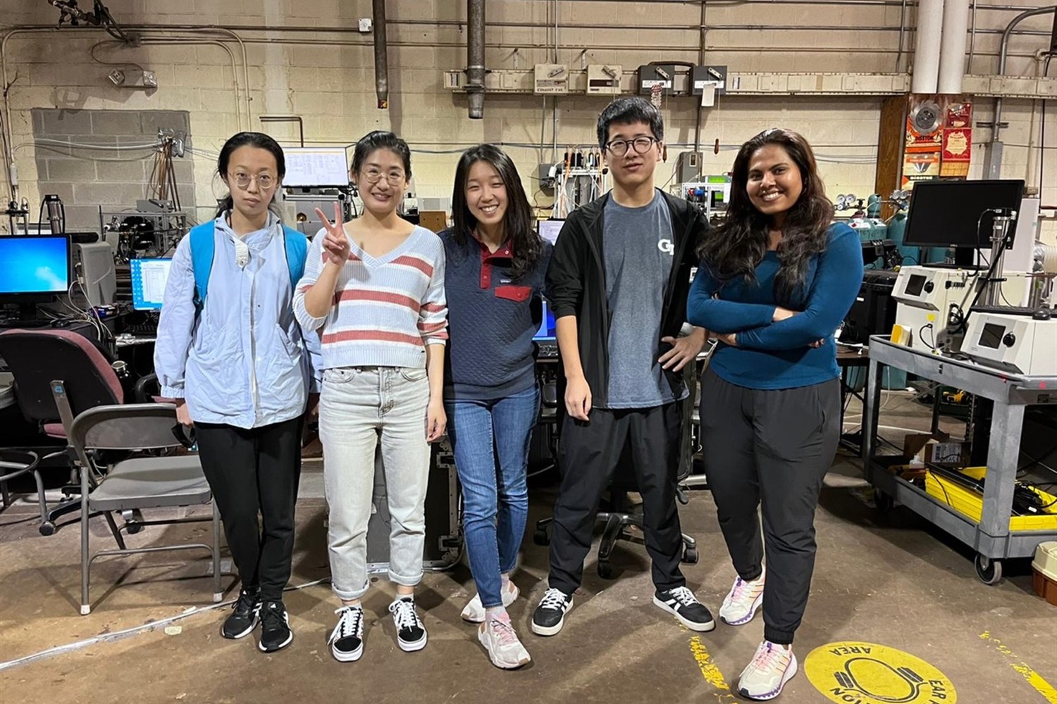 Liu Lab members participating in the G-WISE fire campaign